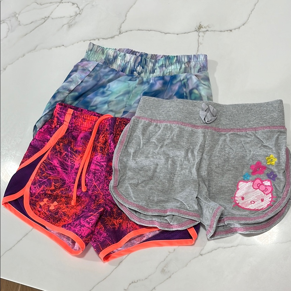 Colorful Girls' Shorts Set